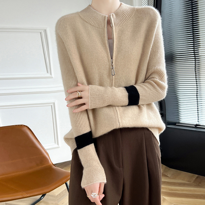 Woolen knitted cardigan