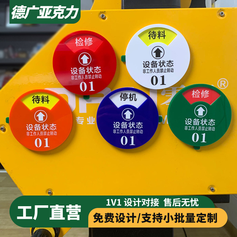 车间5S生产设备状态管理标识牌CNC编号牌指示标志牌标示牌