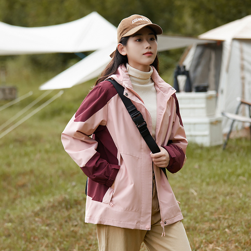 Primavera y otoño hombres y mujeres al aire libre trajes de montaña a prueba de viento pareja ventilada abrigo de asalto abrigo grande abrigo en vivo al por mayor image 15