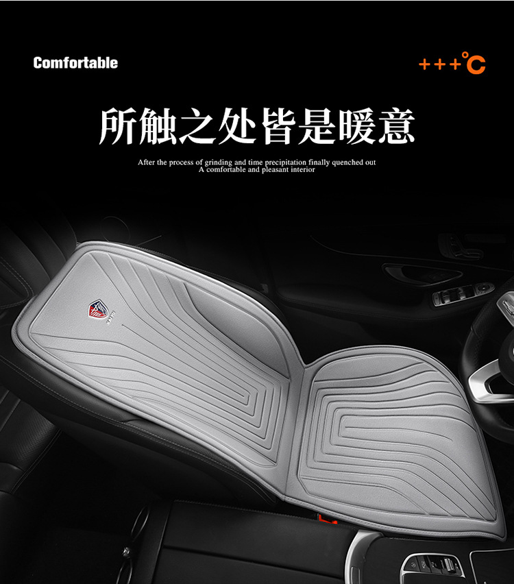 Car Heated Seat Cushion 12V with Backrest Electric Heating Car Seat Cover Autumn and Winter Warm Car Heated Seat Cushion