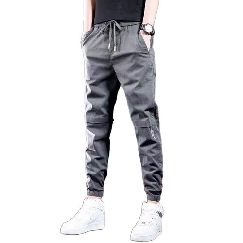 Overalls men's casual all-matching fashion brand sports 2025 new style nine-quarter legged pants loose