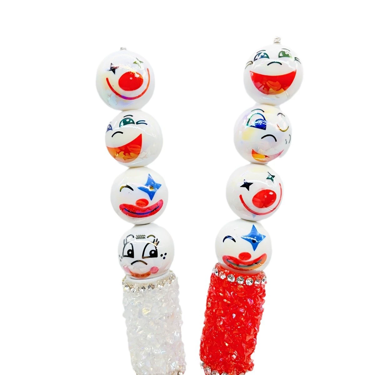 Acrylic cartoon round beads, mobile phone, rollerball pen, accessories, DIY
