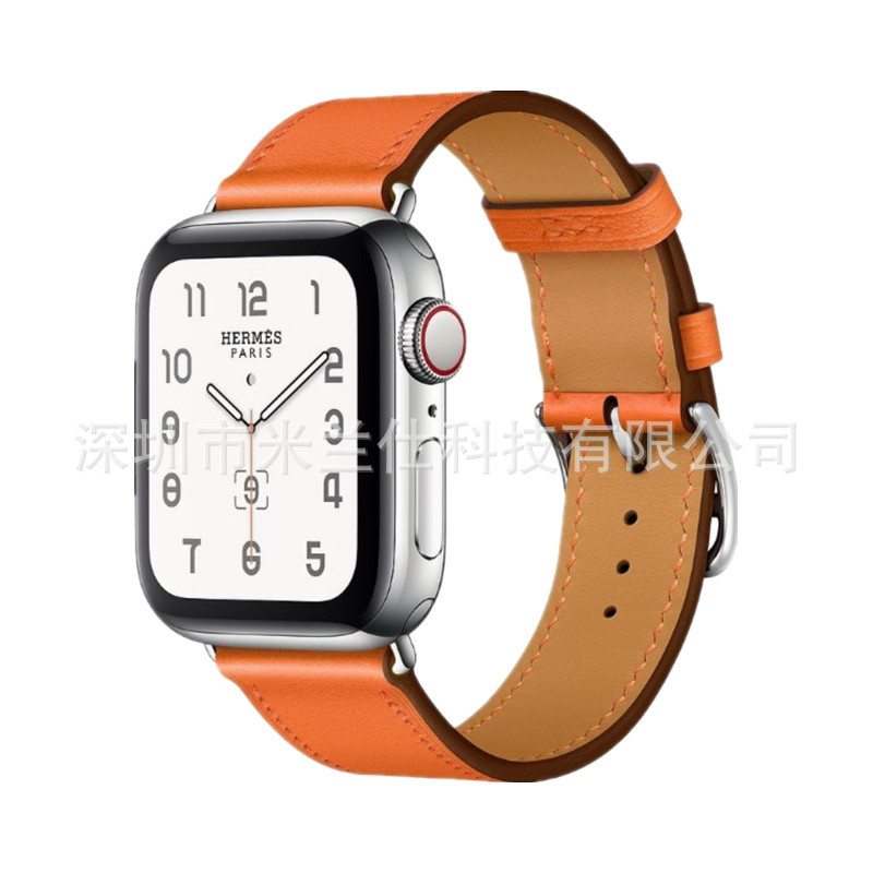 Adecuado para Apple Watch applewatch Correa S9 cuero genuino iwatch456789SE deportes ultra2 fabricante