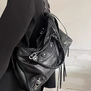 Capacious handheld trend one-shoulder bag, high-quality style
