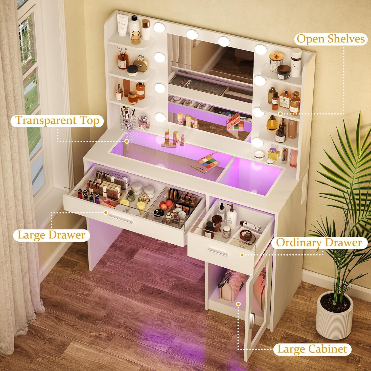 Amazon venta caliente nórdica mesa de maquillaje dormitorio moderna mesa de maquillaje de almacenamiento pequeño tipo de casa mesa de maquillaje transfronteriza para el mayorista