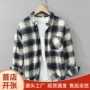 长袖格子春秋季宽松衬衣