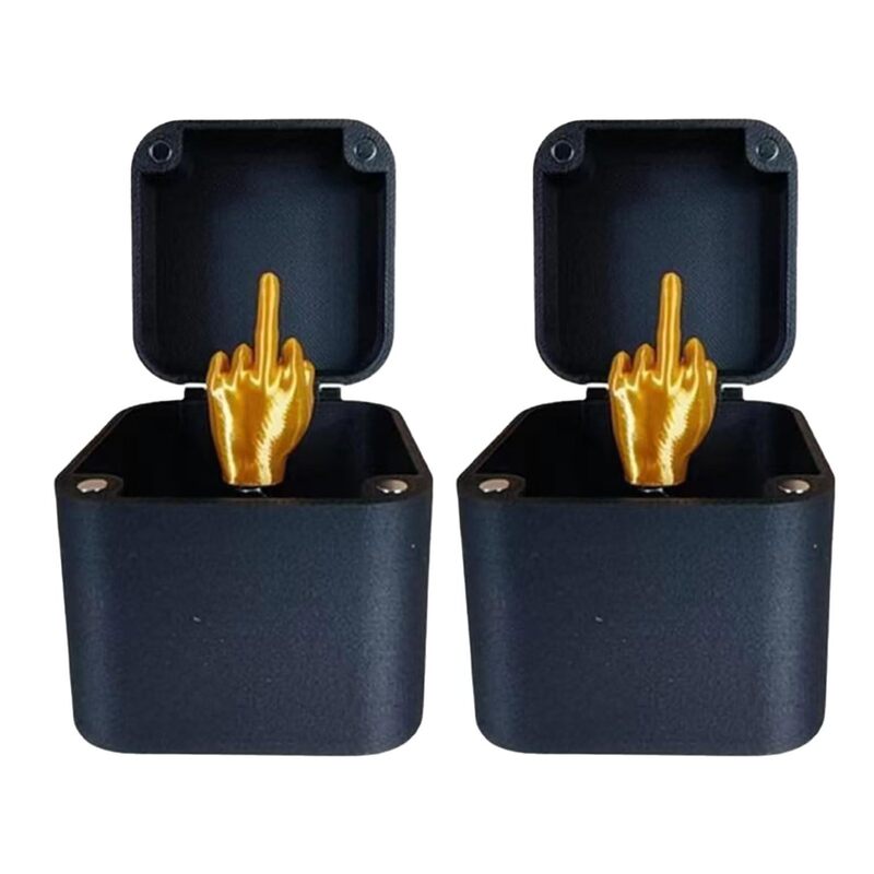 Cross-Border Popular Prank Middle Finger Gift Box, Middle Finger Box, Prank Toy, Christmas Tree Gift Box, Halloween Prank Middle Finger