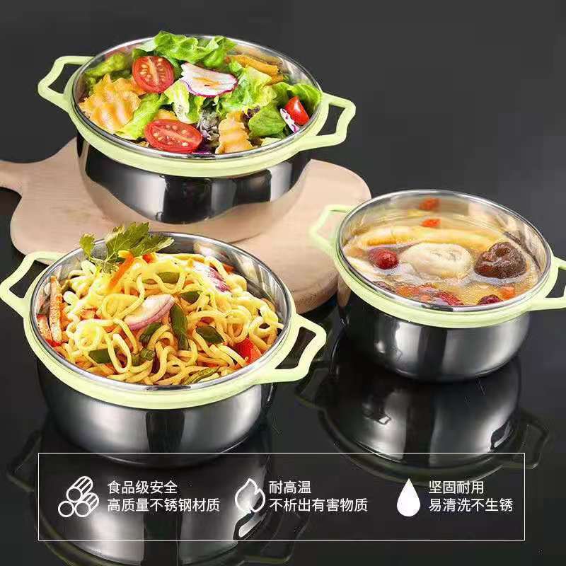 ステンレス弁当箱密封保存弁当箱補助食品冷蔵庫収納食器蓋付き弁当箱大容量カップラーメン碗|undefined