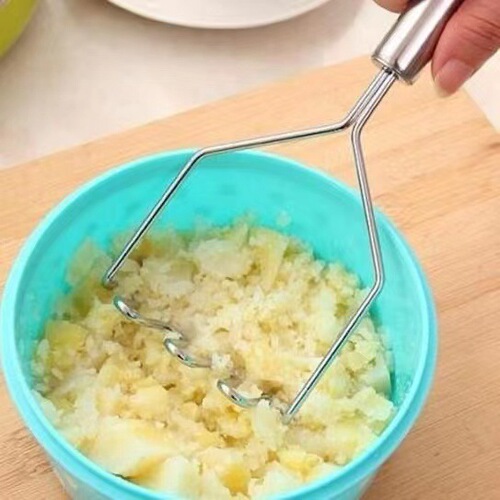 Kitchen mashing tools stainless steel masher potato masher baby food supplement manual fruit crusher