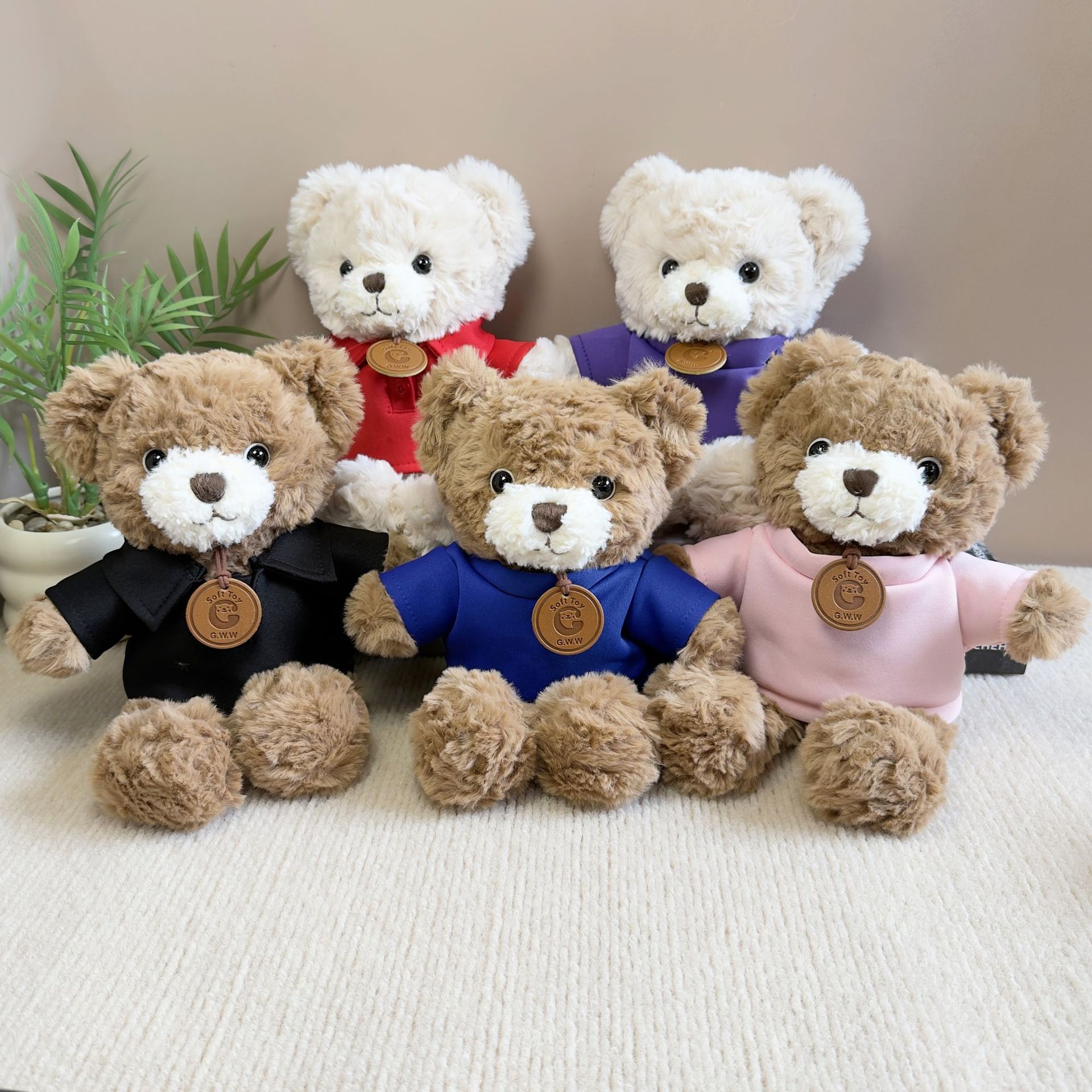 Vestido Teddy Bear suéter Teddy Bear camiseta actividad regalo juguete de peluche impresión LOGO