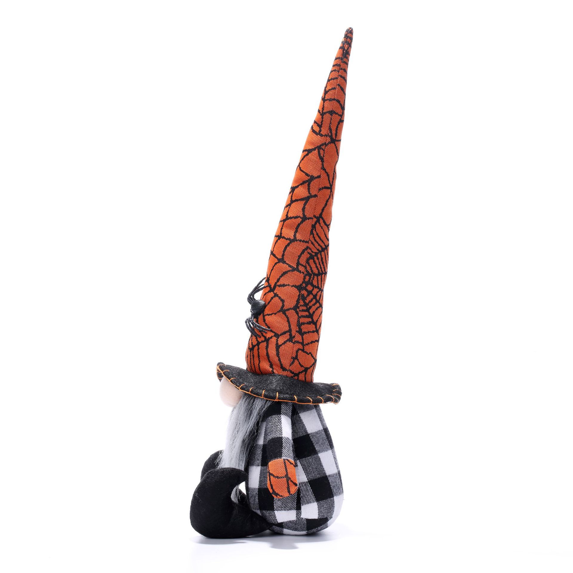 2023 transfronteriza nueva muñeca sin rostro de Halloween araña enana Rudolf exquisita decoración muñeca bordada