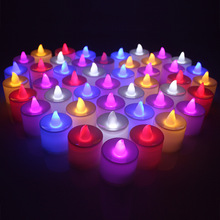 電子蠟燭燈成人生日布置創意裝飾浪漫求愛表白求婚心形小蠟燭焰火