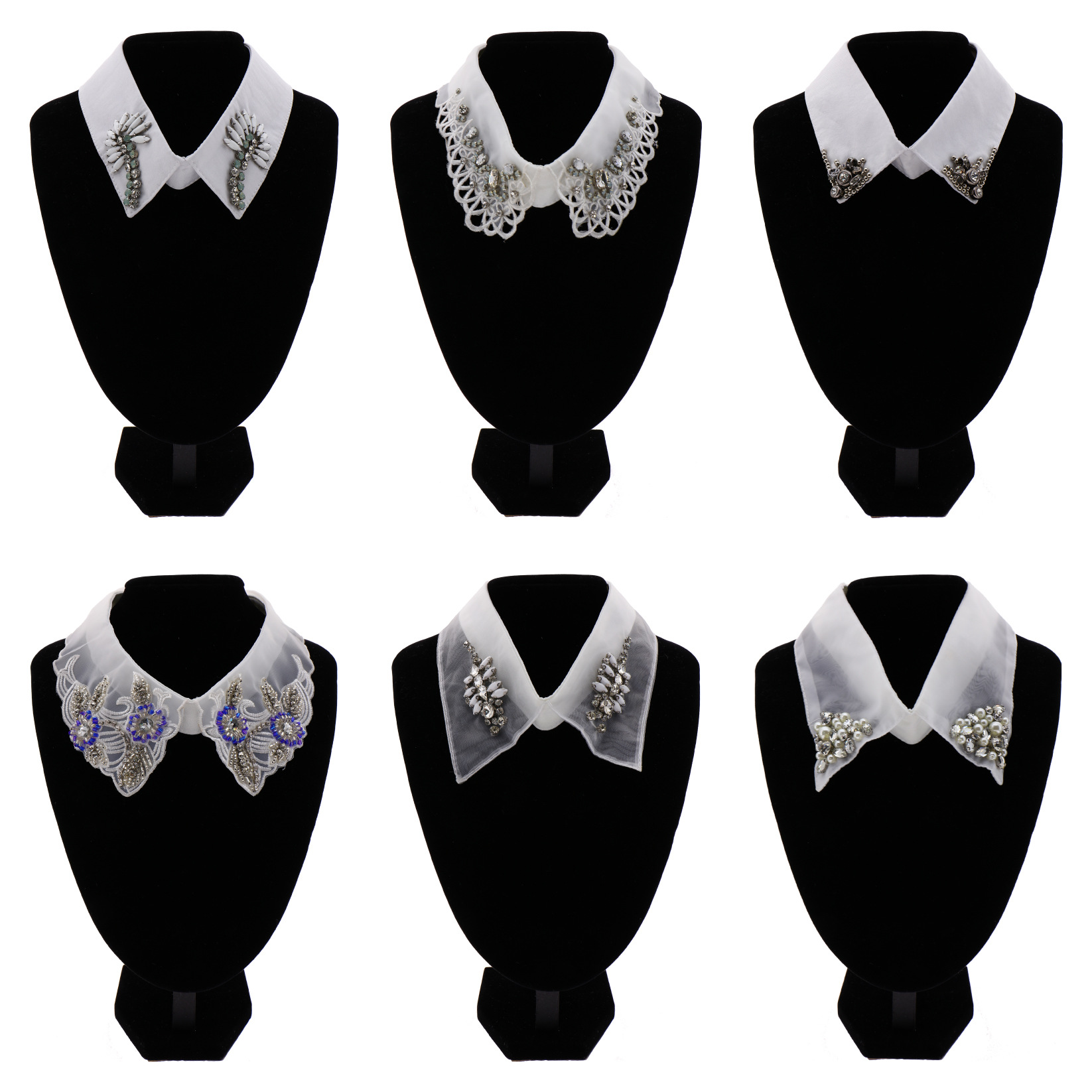 嘀嗒猫新款波浪领 假领 女衬衫领 春秋冬季 半身领子 时尚 假衣领