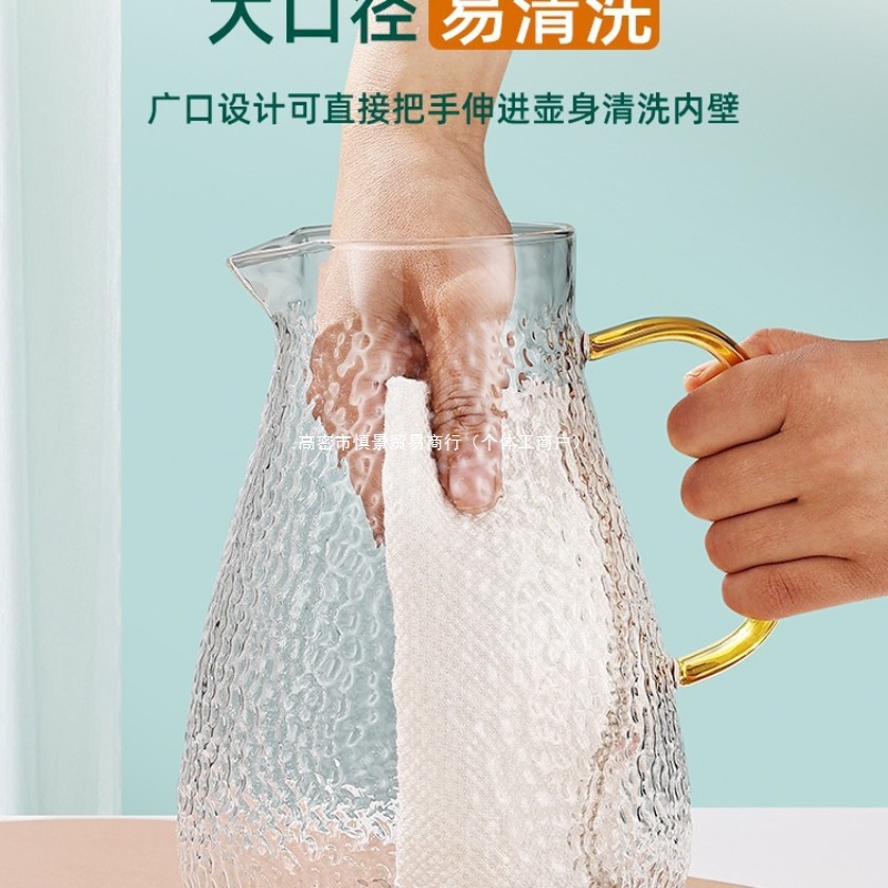 Glass teapot for home use, capacious tea, set