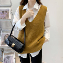 毛衣马甲女装背心2025早秋新款打底春秋外搭针织衫上衣