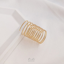 ��ɫ14K���������~����ָȦdiy���������ָ�h�ֹ��@������Ȧ����