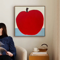 中世スタイルのドーパミンスタイルの吊り下げ絵画ニッチアートレトロレストランフルーツ装飾絵画楽しいハイエンド北欧
