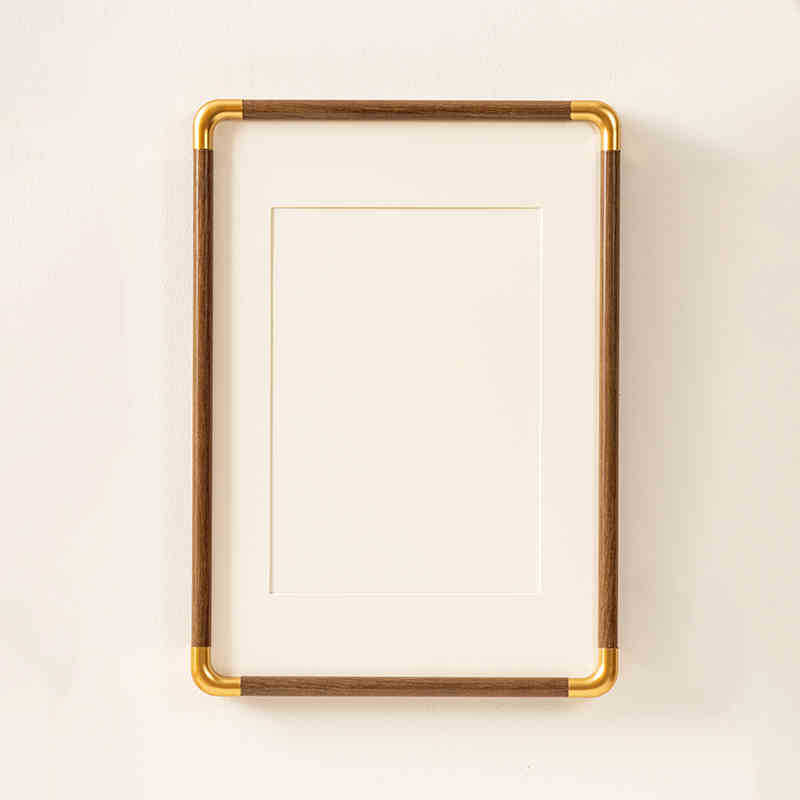 中国式フォトフレーム置物写真オーダーメードdiy壁付角丸絵枠空枠表装a3油絵表装枠高級感