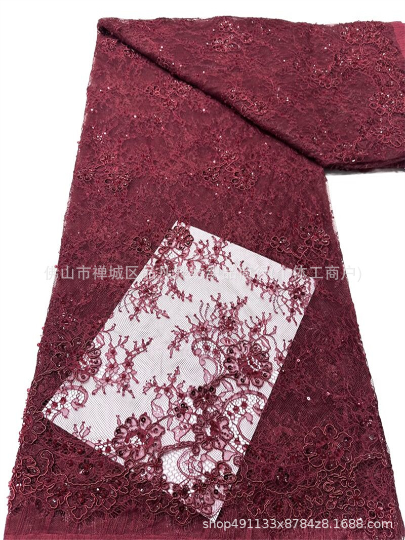 Fabricantes de posicionamiento de automóviles de posicionamiento de perlas de encaje de tela de moda de alta gama ropa de tela de cena comercio exterior transfronterizo