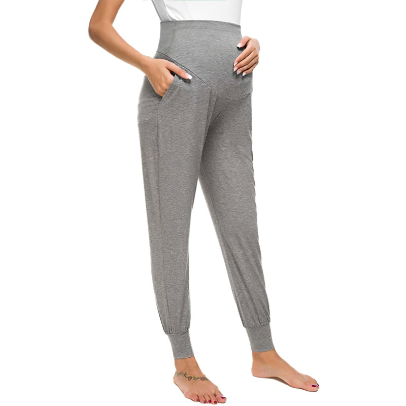 Spot Amazon Women's New Maternity Pants Yoga Sports Pants European and American Women's Cross-border Yoga Cross-border 10 Colors
