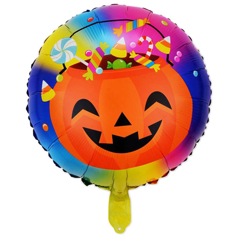 Comercio exterior 18 pulgadas Halloween película de aluminio globo festival fantasma calabaza calavera fantasma tema fiesta arreglo globo al por mayor