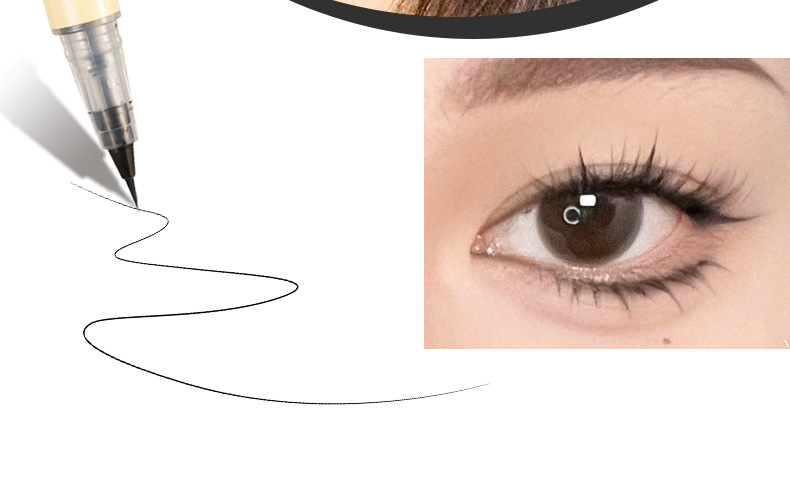 Makeup xixi Fine eyeliner pen, extremely fine, waterproof, not easy to smudge the lower eyelashes, eye shadow eyeliner liquid pen undefined