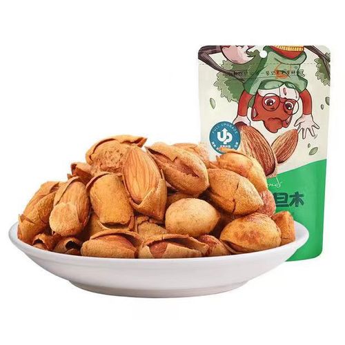 Three Squirrels Hand Peeled Almonds 185g/160g/120g Dried Fruit Snacks Nuts Roasted Almonds