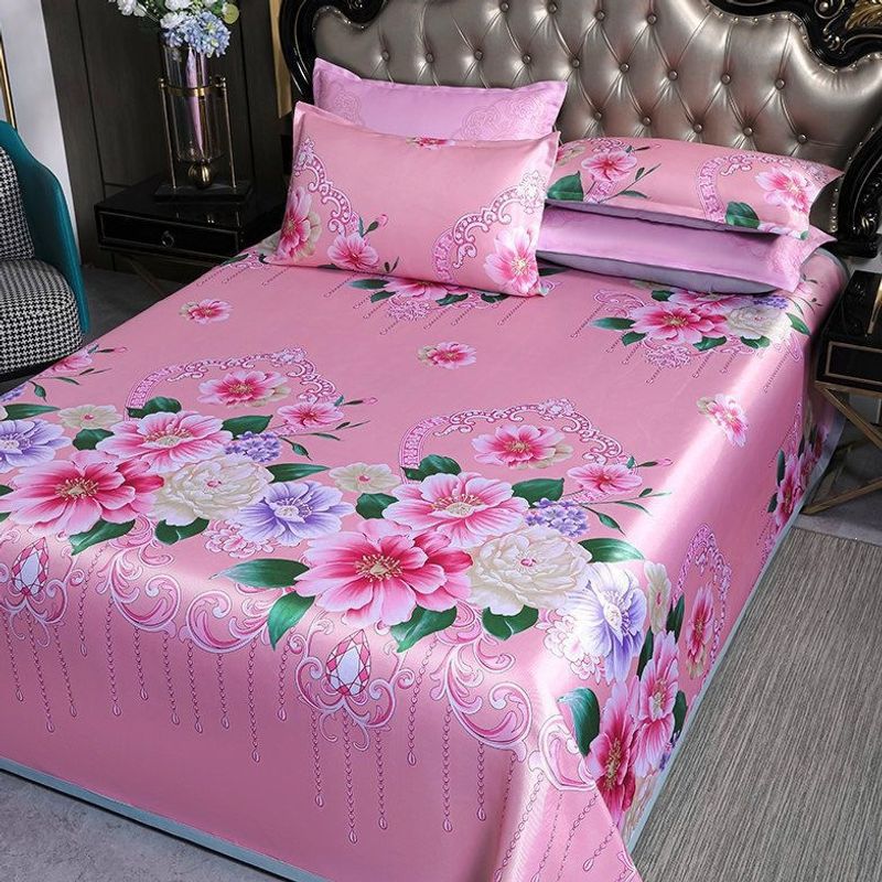 Estera de hielo estera de tres piezas set de estera de verano sábanas caseras dobles una sola pieza lavadora plegable estera de aire acondicionado suave