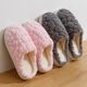 2024 Cotton Slippers Women's Indoor Warm Dung-feeling Plush Household Winter Anti-slip New Cotton Slippers for Men's Home