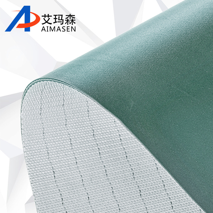 pvc输送带 供应绿色光面环形PVC传送平面流水线输送带厂家批发