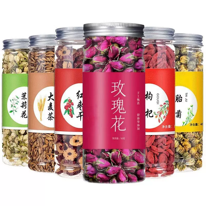 罐装组合花茶花草茶红枣枸杞玫瑰花金银花柠檬胎菊花茶水果茶批发