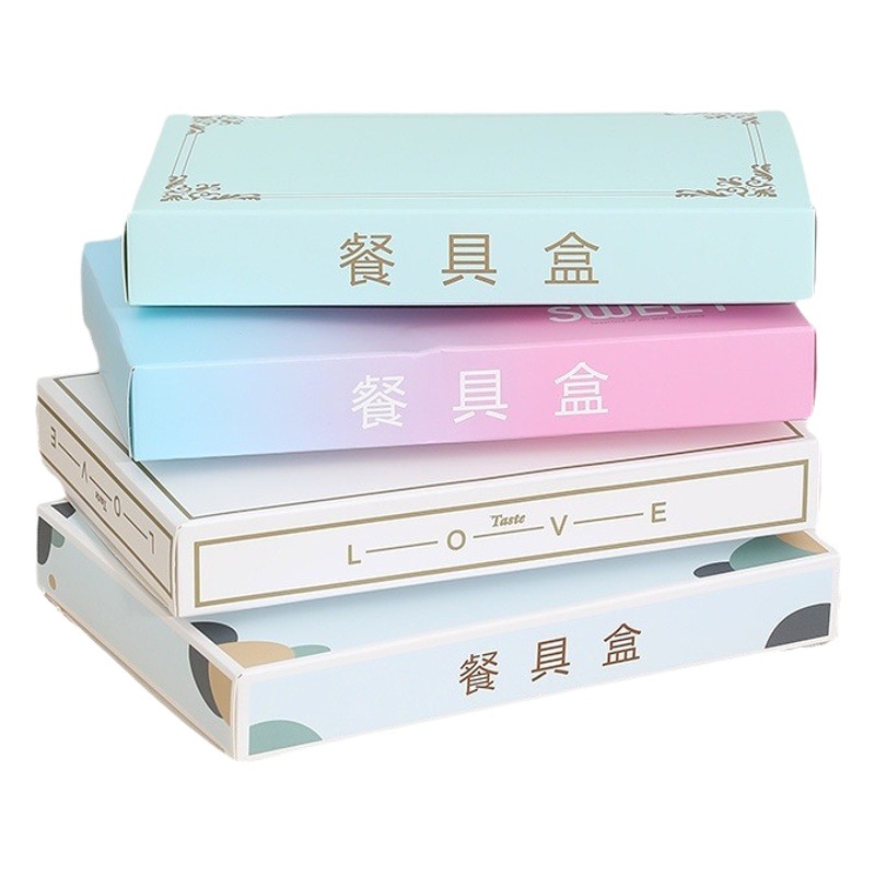 Caja de pastel de cumpleaños transparente caja de embalaje cuchillo y tenedor caja de vajilla 6 6 6 8 8 10 10 12 pulgadas Individual Doble capa simple engrosada