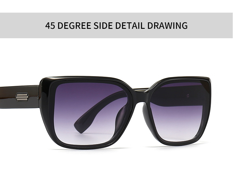 2023 foreign trade cross border metal accessories square frame sunglasses for men European and American street style sunglasses for women wholesale 9120_voghion.com