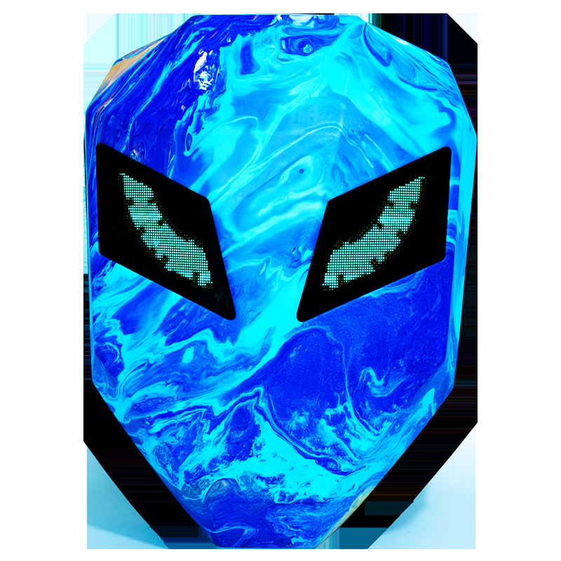 LOY bolsa de audio LED transfronteriza ojos luminosos bicicleta mochila inteligente tendencia genial fabricante de origen de casco de motocicleta