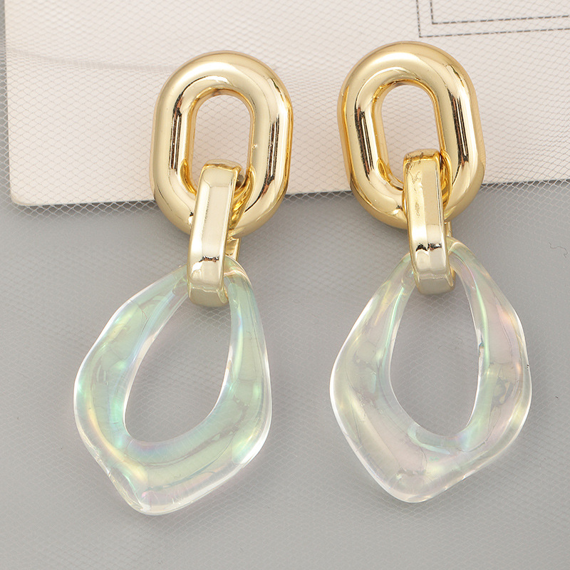 Fashion Transparent Special-shaped Resin Earrings display picture 3