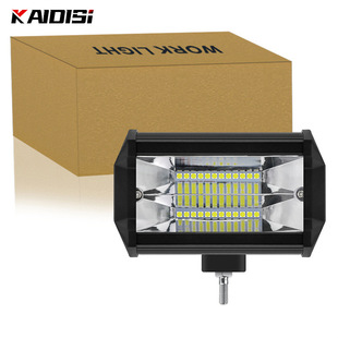 KAIDISI side light double row 24LED 72W car led work light motorcycle modification spotlight forklift Auxiliary