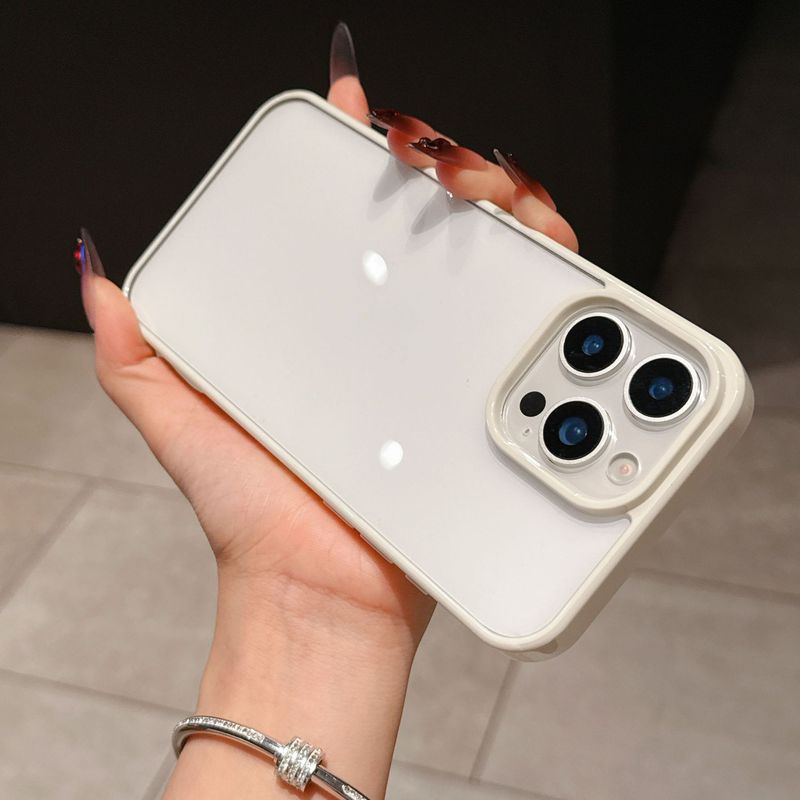 Apple 17/16 素材シェル クリーム接着剤携帯電話ケース キャンディーカラー 15/14p ドーパミンカラーシェル落下防止女性に適しています|undefined