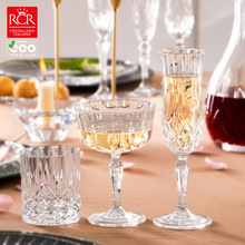 RCR意大利进口红酒杯香槟杯高颜值水晶杯高脚杯起泡酒新婚礼物ins