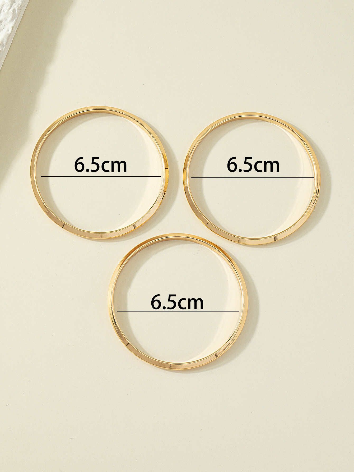 Simple Style Round Alloy Plating No Inlaid Bangle