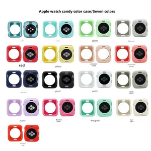 Подходит для Apple Watch 7 8 9, защитный чехол ярких цветов iwatch S10 S11 поколения, защитный чехол из ТПУ, мягкий чехол