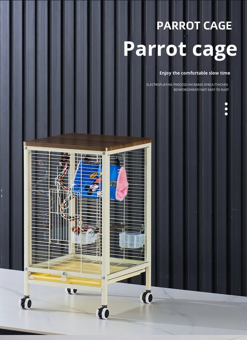 Iron Art Eco-friendly Powder Coated Parrot Cage Portable Bir-阿里巴巴