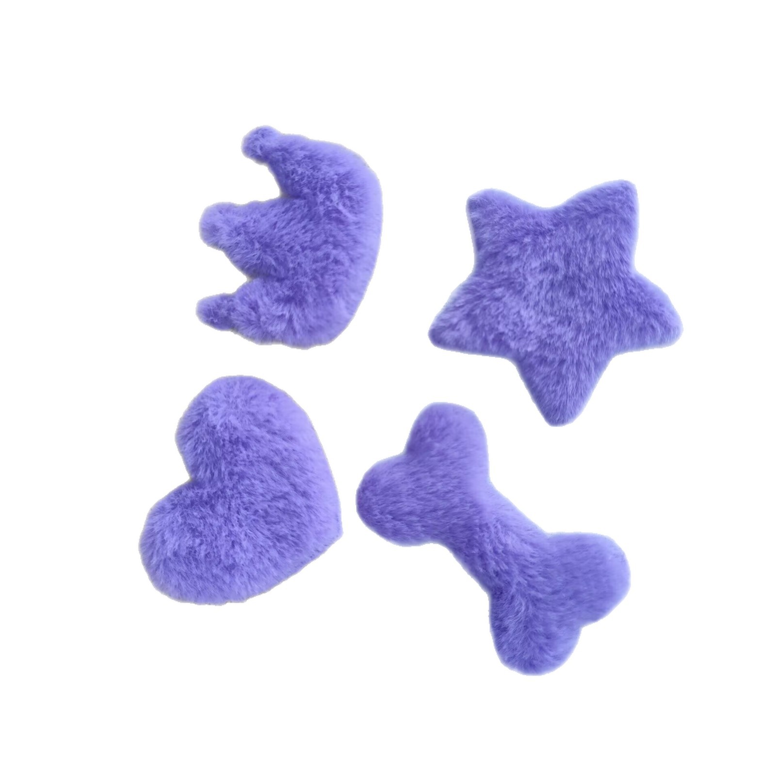 Otoño y invierno nuevos parches de peluche de pentacos DIY accesorios zapatillas accesorios clips para el cabello accesorios semiacabados