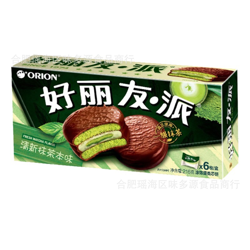 말차 파이 6 장 [216 g/박스]