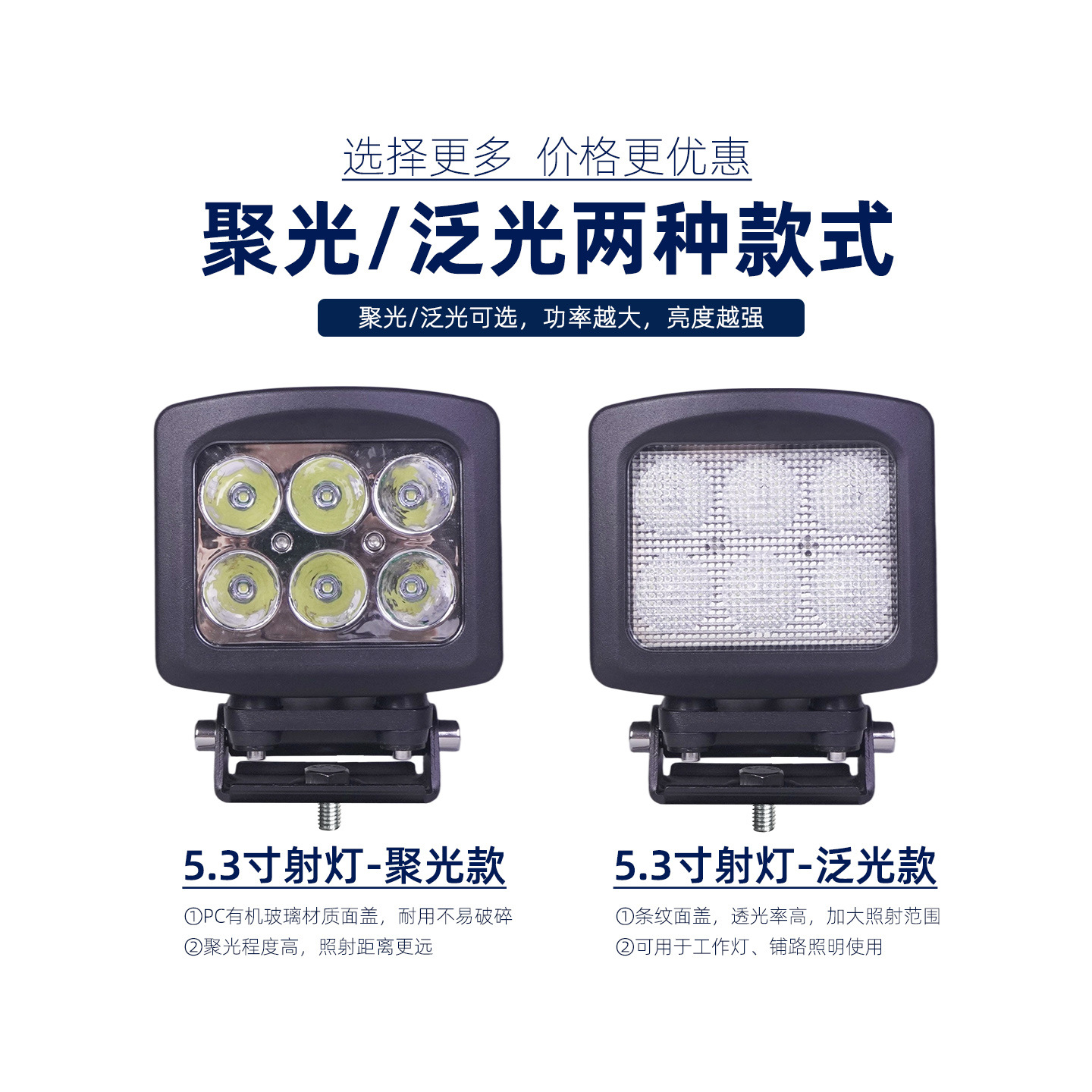 Faro LED cuadrado a prueba de golpes para vehículos de maquinaria de ingeniería Nanteng, súper brillante, foco para vehículos todoterreno, luz de parachoques delantero, luz de techo externa image 7