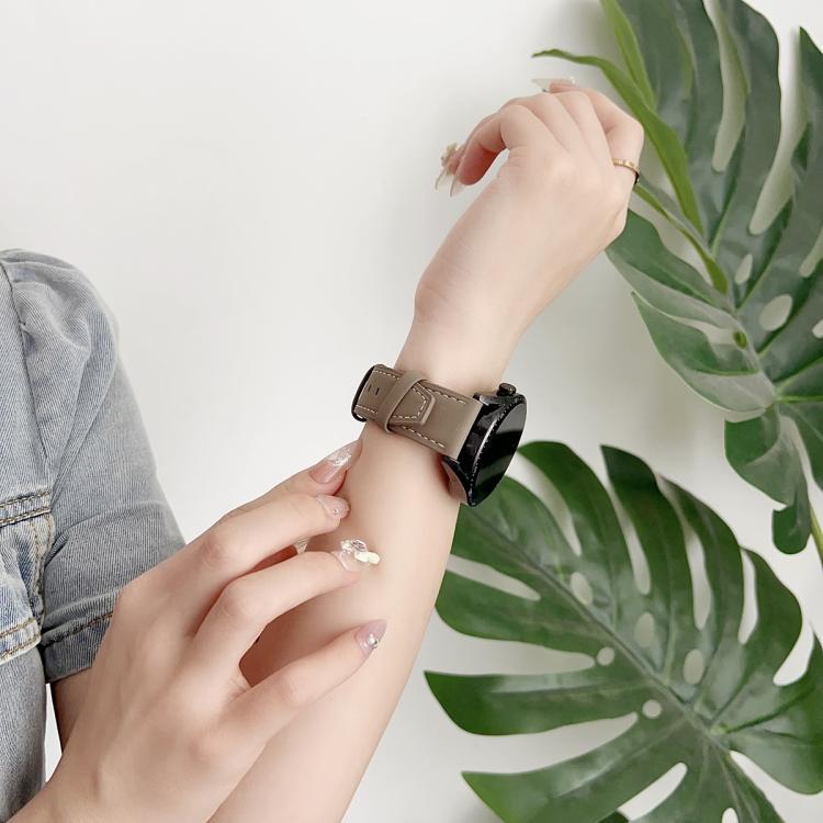 xDfind general cabeza plana correa de piel de tiburón negro 22mm / 20mm