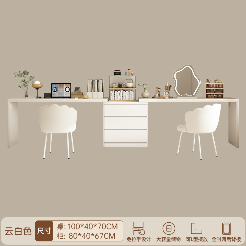 Comedor de tocador armario en una simple mesa de maquillaje moderna trasera de la cama escritorio escritorio de computadora dormitorio mesa de maquillaje de chicas