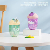 Новый продукт красочный сериал Story Chubby Cup Portable Spliting Cover с большой чашкой творческой моды персонализированная пластиковая водяная чашка