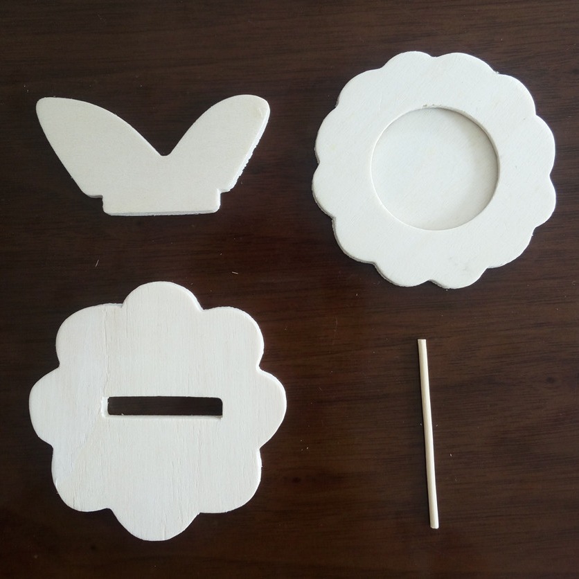 Accesorios de barro de arcilla ultraligera copo de nieve para niños creativo hecho a mano DIY madera tridimensional flor marco de fotos