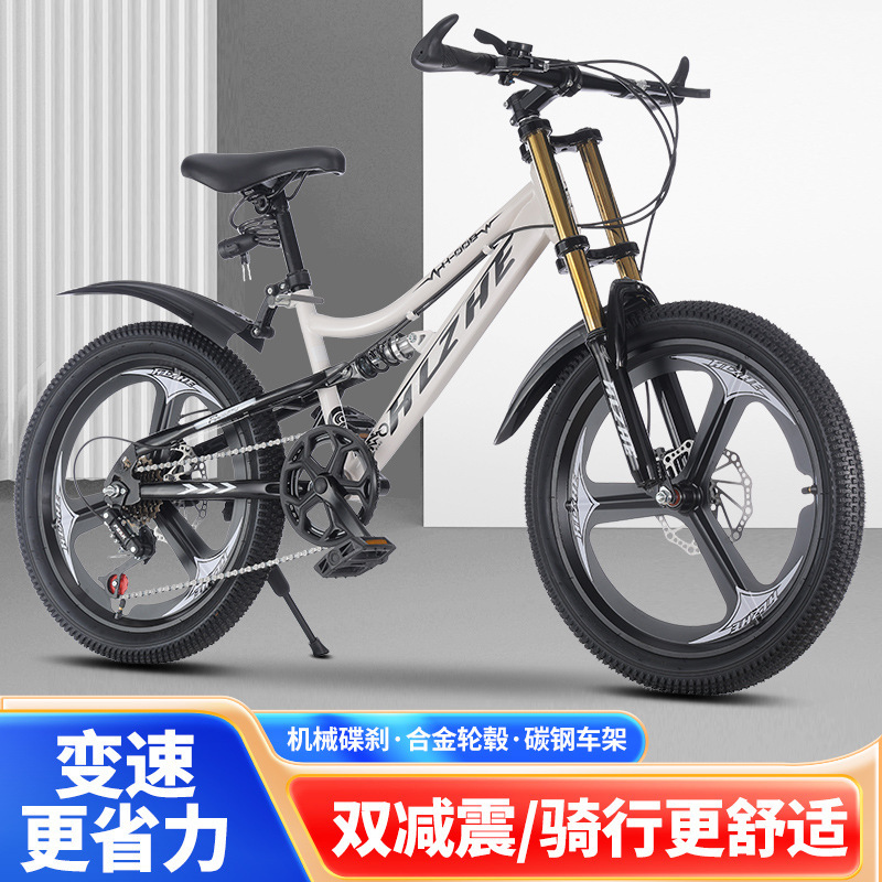 Children's Mountain Bike Variable Speed Riding Road Bike Men and Women Same Style Double Shock Absorption Mountain Bike Simple Safety Riding