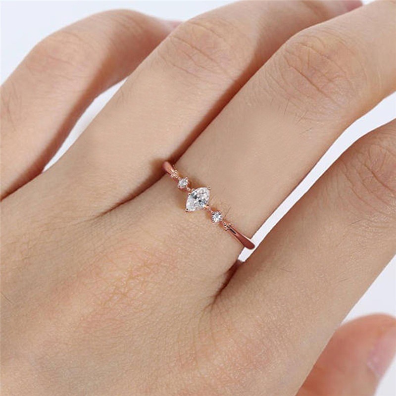 Simple Style Horse Eye Alloy Inlay Zircon Women's Rings display picture 5